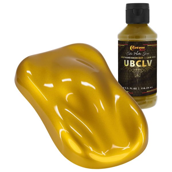Custom Shop UPC Urethane Ultra Pearl Colors - Gold Pearl Basecoat - 4-Ounce Ready to Spray Bottle on Sale