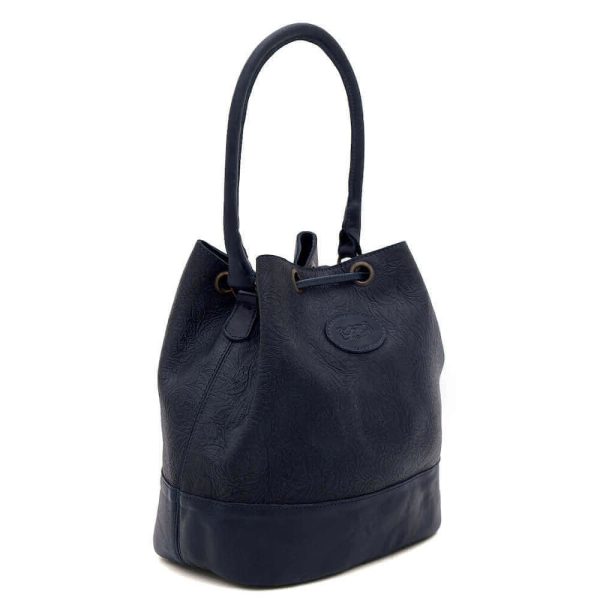 Tooled Leather Bucket Bag Online - Image 5